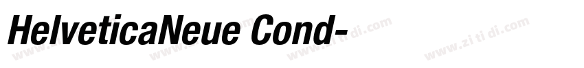 HelveticaNeue Cond字体转换